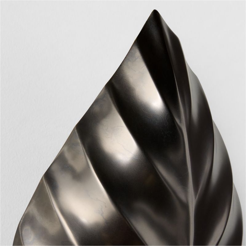 Amalia Blackened Brass Leaf Wall Sconce - image 2 of 4