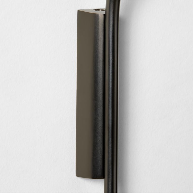 Amalia Blackened Brass Leaf Wall Sconce - image 3 of 4