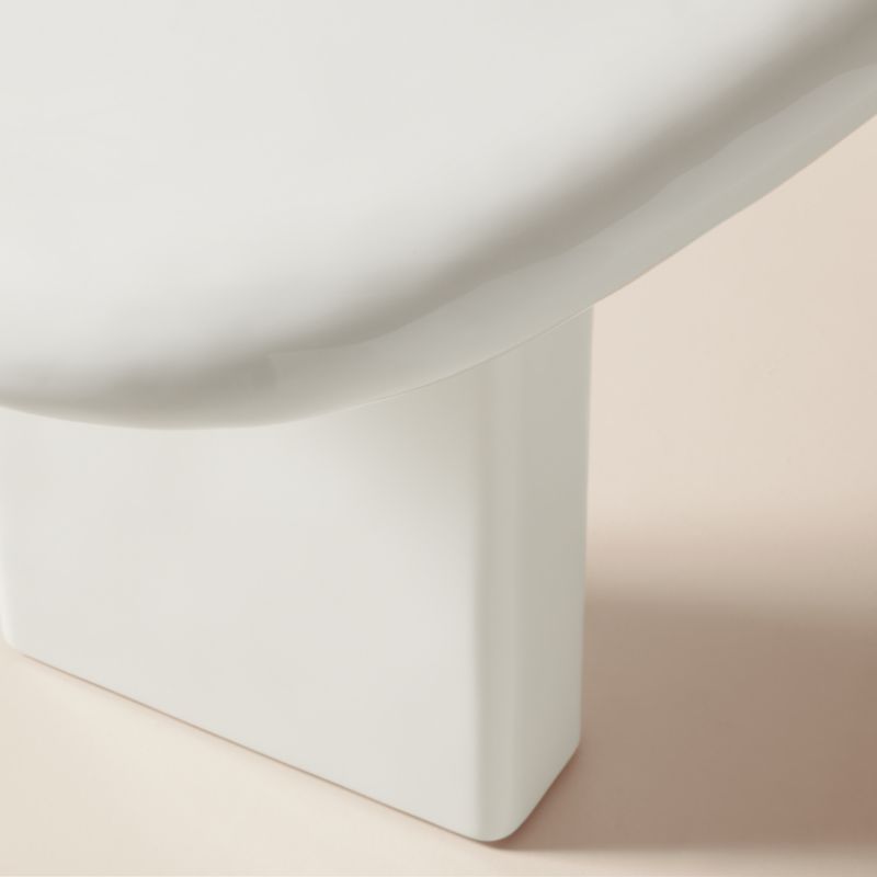 Amalie 84" Rectangular White Resin Dining Table - image 5 of 7