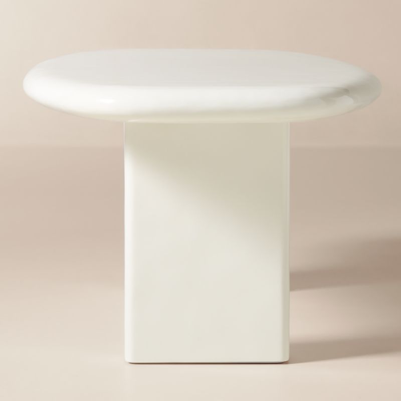 Amalie 84" Rectangular White Resin Dining Table - image 3 of 7