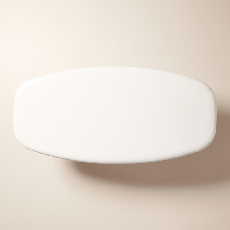 Amalie 84" Rectangular White Resin Dining Table - image 6 of 7