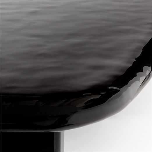 Amalie 103" Rectangular Black Resin Dining Table