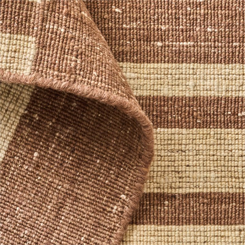 Amaro Handloomed Brown Wool Area Rug 5'X8' - image 3 of 4