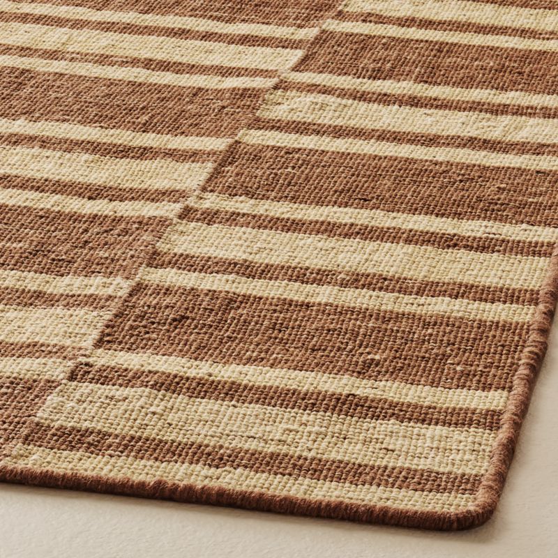 Amaro Handloomed Brown Wool Area Rug 5'X8' - image 2 of 4