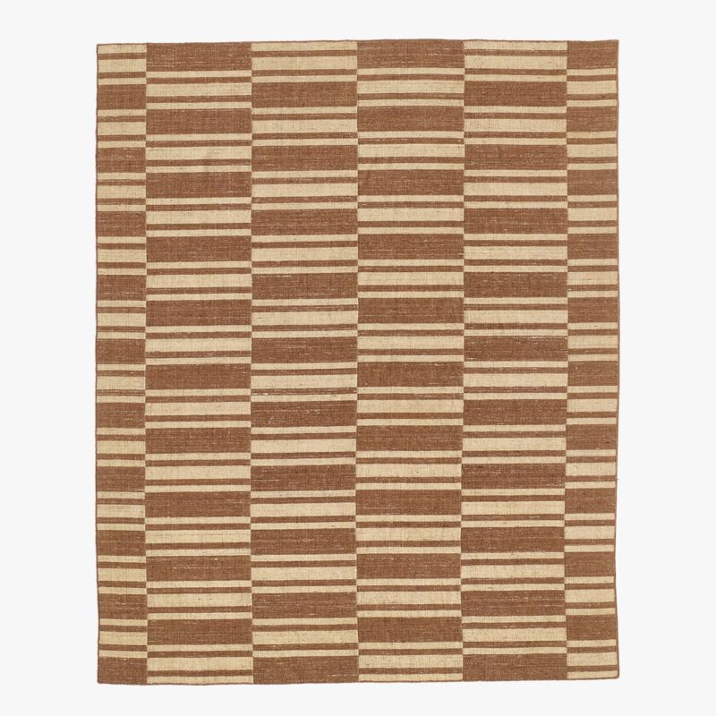 Amaro Handloomed Brown Wool Area Rug 5'X8' - image 0 of 4