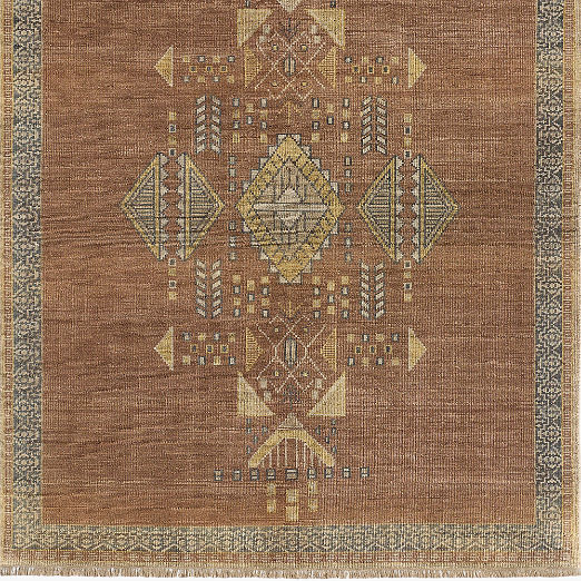 Aronne Hand-Knotted Mauve New Zealand Wool Rug Swatch 12"X12"