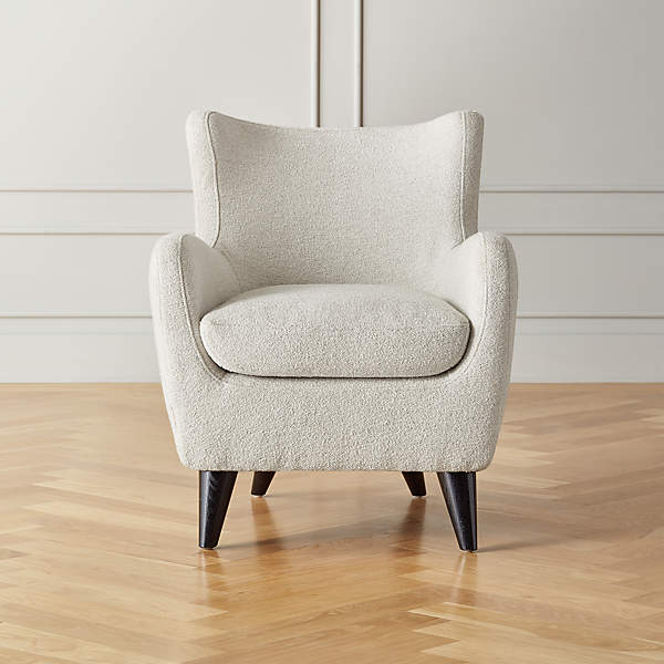 Cb2 boucle online chair