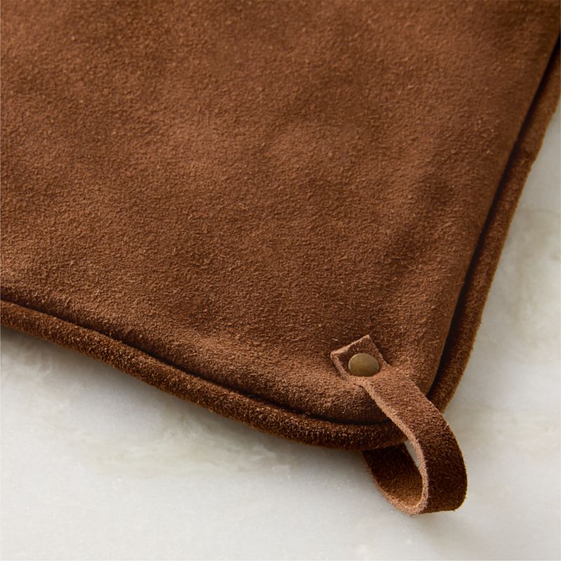 Ambra Brown Suede Pot Holder - image 1 of 2