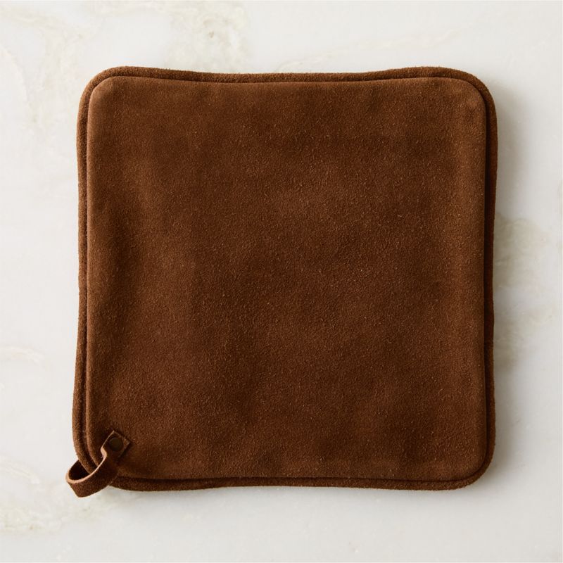 Ambra Brown Suede Pot Holder - image 0 of 2