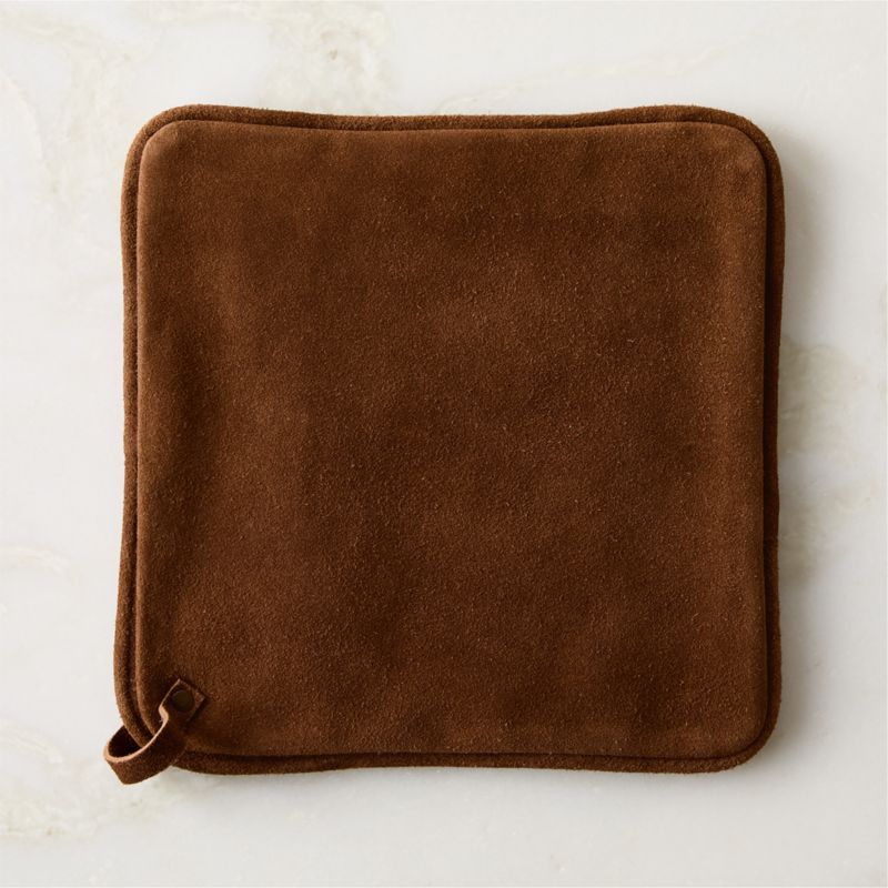 View Ambra Brown Suede Pot Holder details