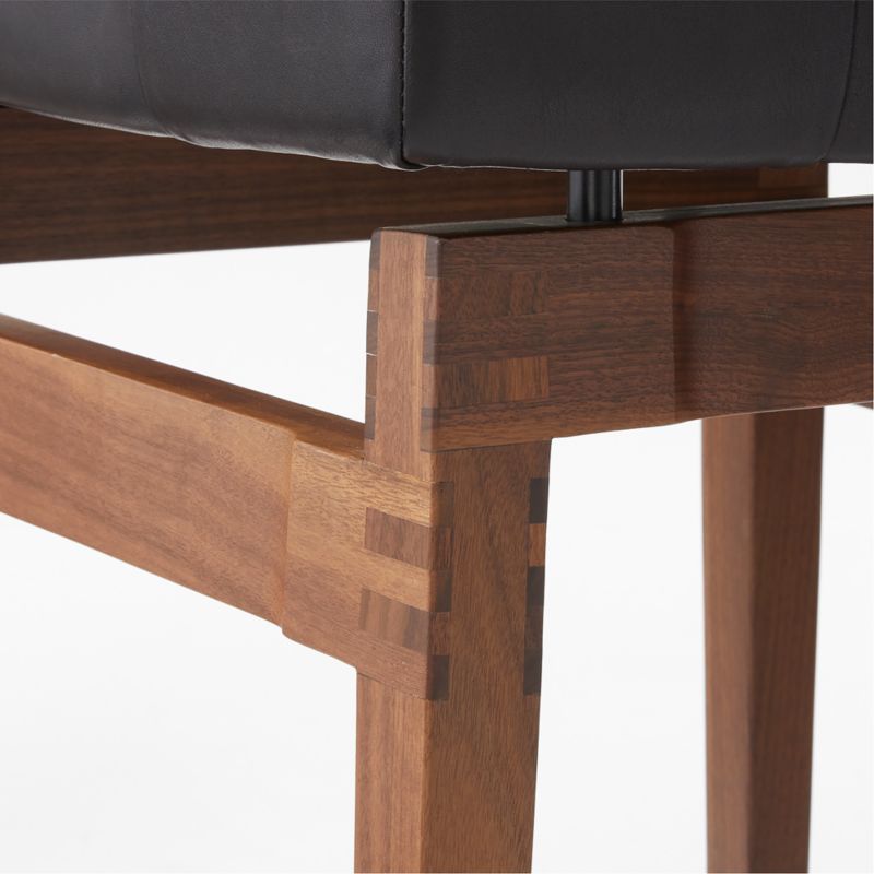 Briosco Black Leather Counter Stool by Gianfranco Frattini - image 9 of 10