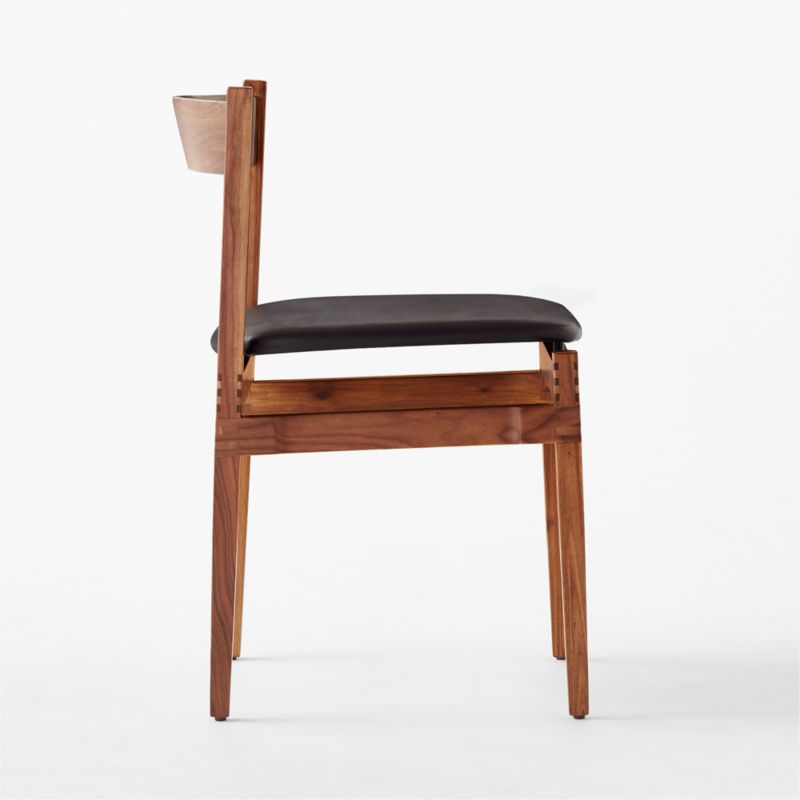 Ambrogio Black Leather Dining Chair by Gianfranco Frattini - image 10 of 13