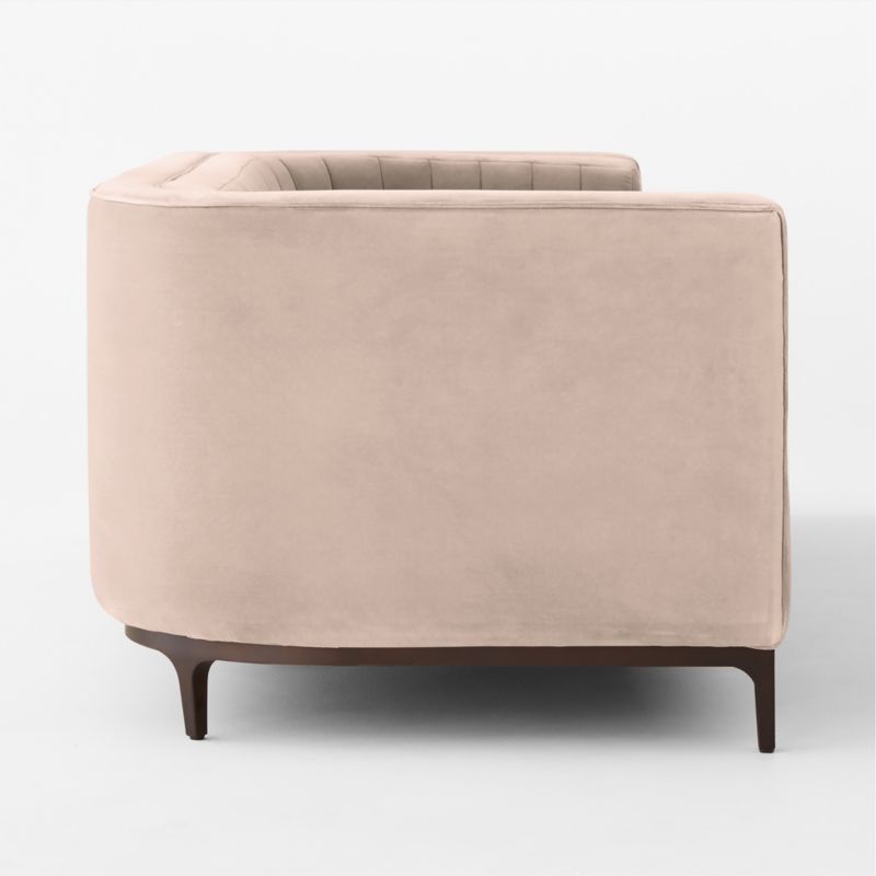 Ambroise 104" Light Taupe Velvet Sofa - image 5 of 9