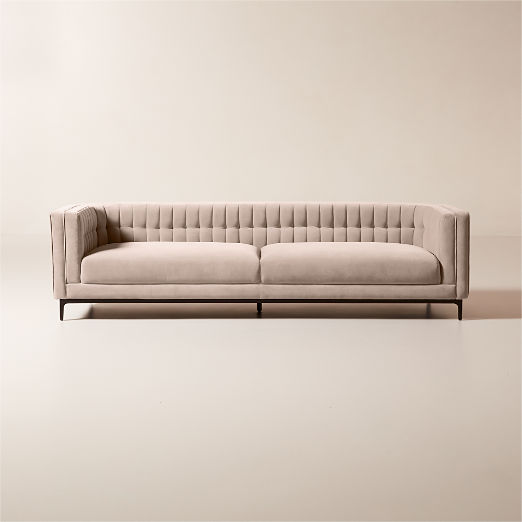 Ambroise 104" Elliot Dove Sofa