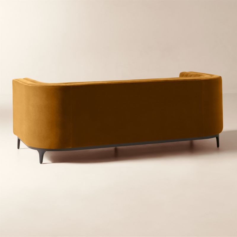 Ambroise 80" Amber Velvet Sofa - image 8 of 10