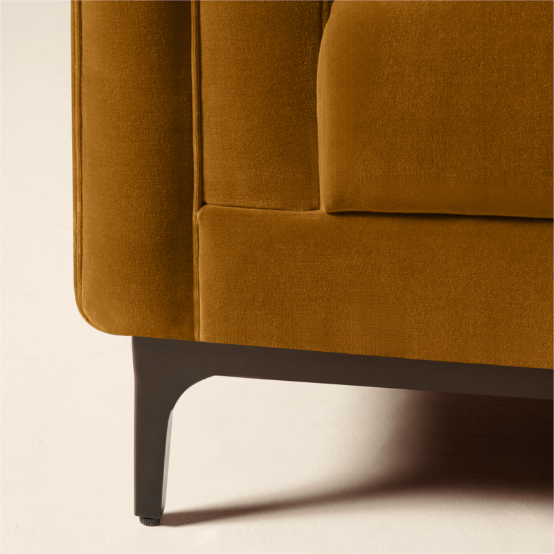 Ambroise 80" Amber Velvet Sofa - image 8 of 12