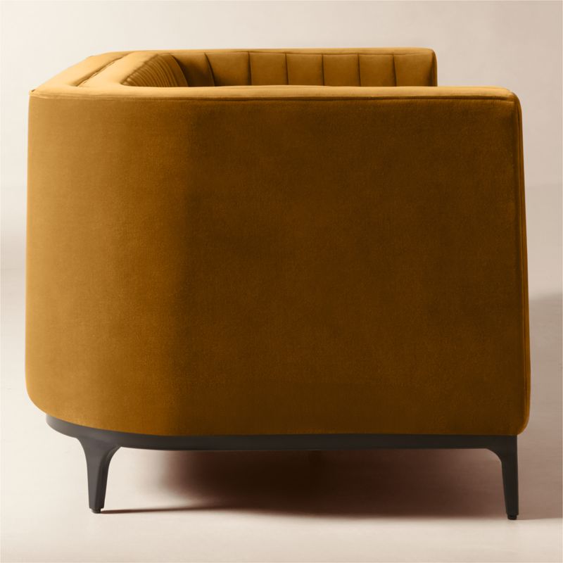 Ambroise 80" Amber Velvet Sofa - image 7 of 10