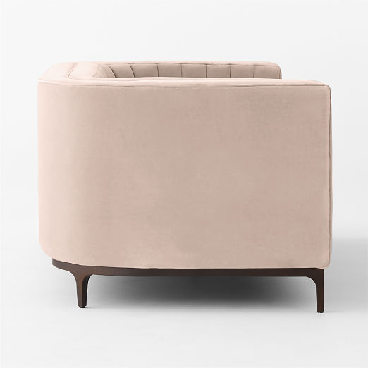 Ambroise 80" Light Taupe Velvet Sofa