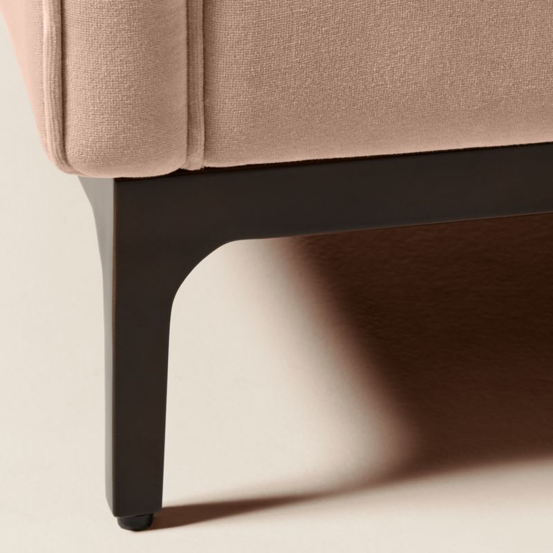 Ambroise Taupe Velvet Accent Chair - image 6 of 10