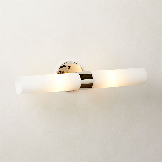 Amie Polished Nickel Wall Sconce