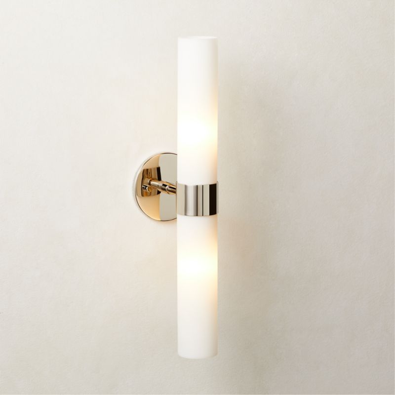 Amie Polished Nickel Wall Sconce - image 0 of 8