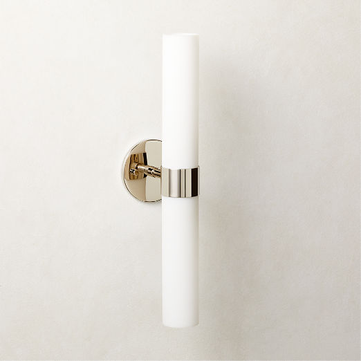 Amie Polished Nickel Wall Sconce