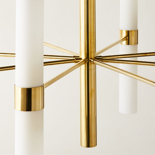 Amie Polished Brass Chandelier