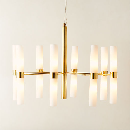 Amie Polished Brass Chandelier