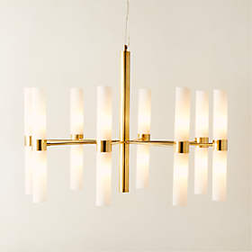 Exposior Brass Pendant Light Model 018 24.75 by Paul McCobb