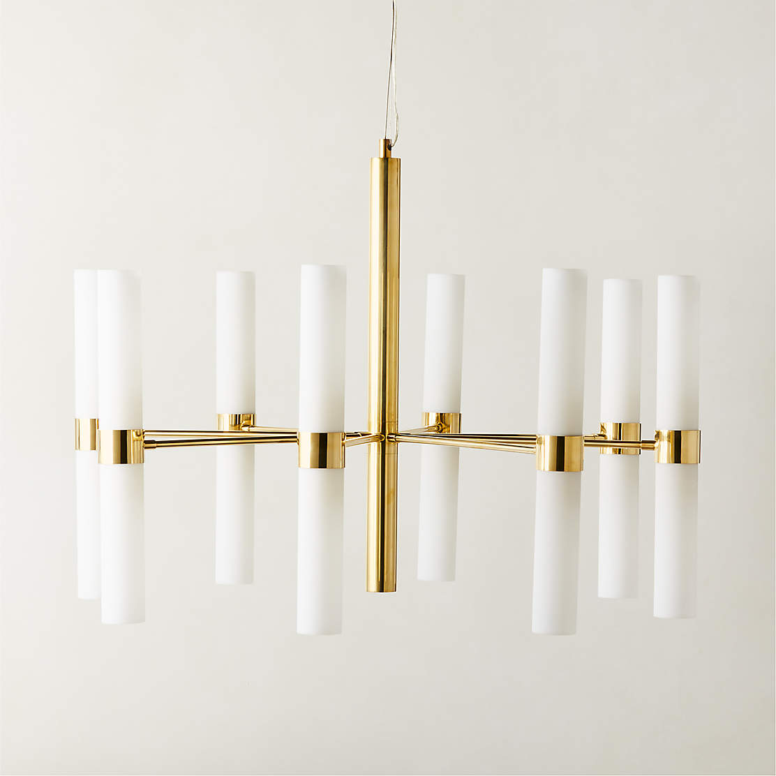 Meldon Modern Polished Brass Chandelier Reviews CB2 Canada   Amie Polished Brass Chandelier 