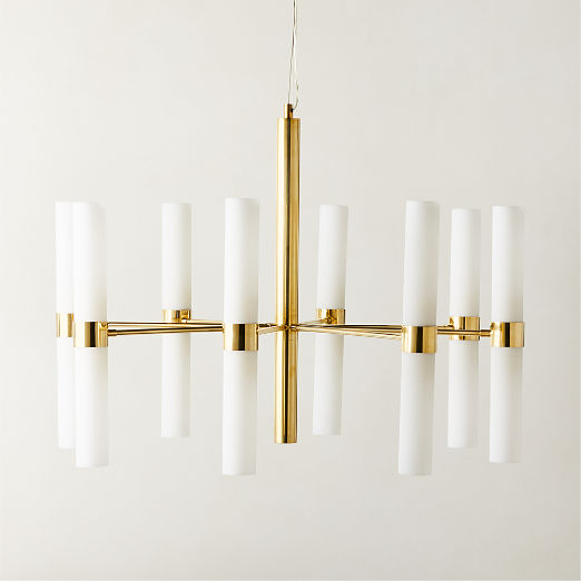 Amie Polished Brass Chandelier