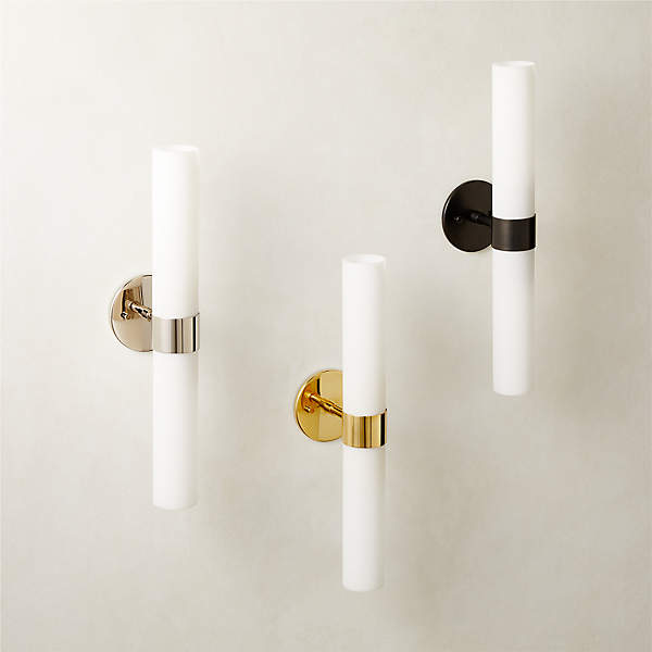 Amie Polished Nickel Wall Sconce Light + Reviews