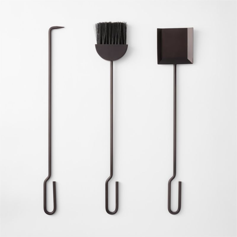 Amos Black Fireplace Tools Set of 3 - image 2 of 3