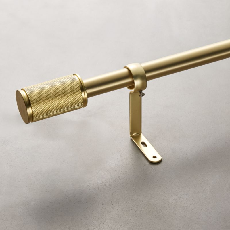 Amp Brass Curtain Rod Set 28