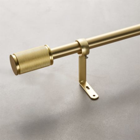 Amp Brass Curtain Rod Set 88 120 X1 Dia Reviews Cb2