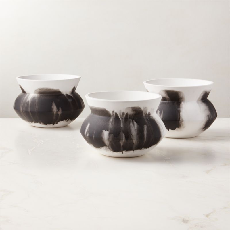 Amphora Black and White Ceramic Vase - image 4 of 7