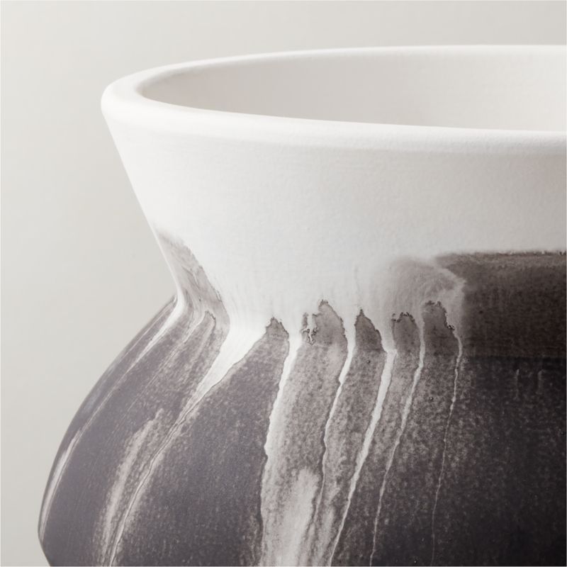 Amphora Black and White Ceramic Vase - image 3 of 7