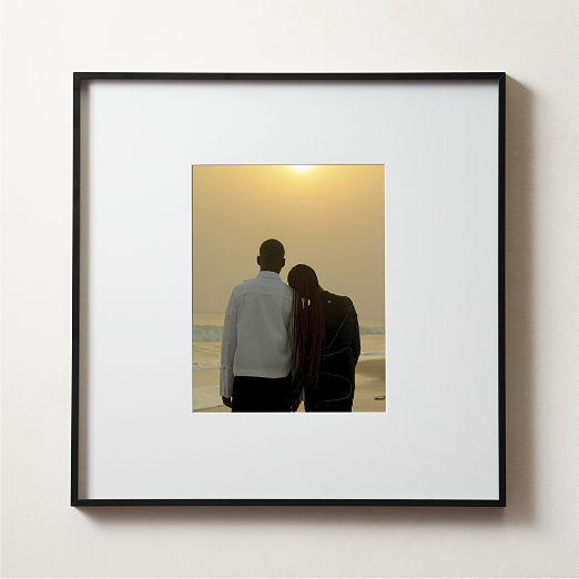 An Alternate Arrival with Black Frame 24"x24"