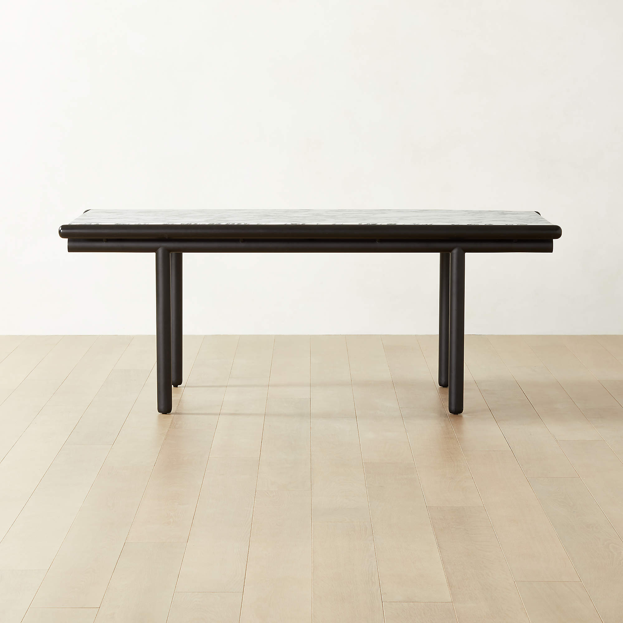 Anacapri Modern Rectangular Marble Dining Table CB2