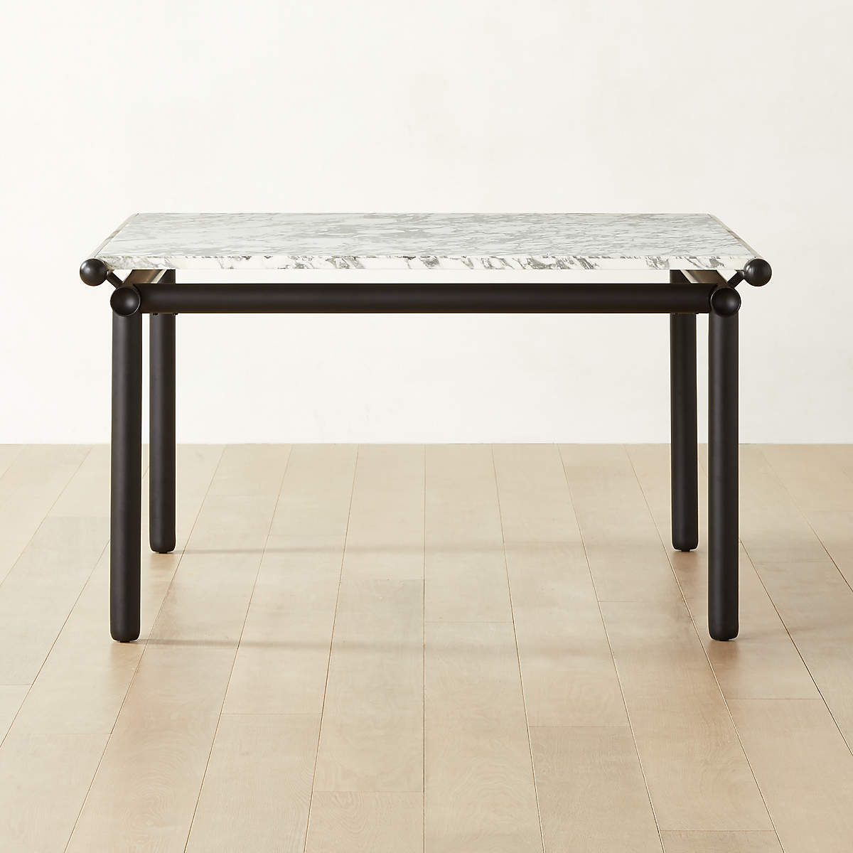 Anacapri Modern Square Marble Dining Table CB2