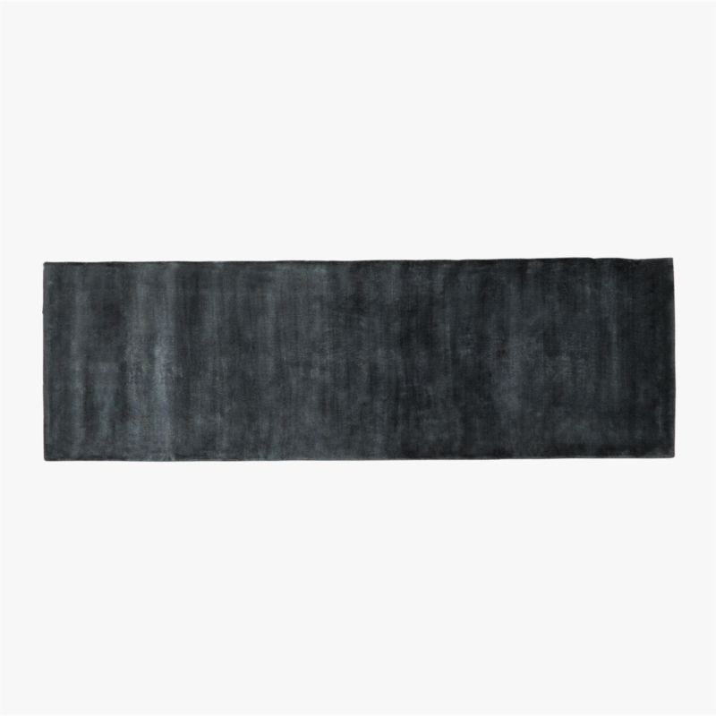 Anders Navy Blue TENCEL™ Lyocell Runner Rug 2.5'x8' - image 0 of 4