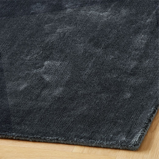 Anders Navy Blue TENCEL™ Lyocell Area Rug 5'x8'
