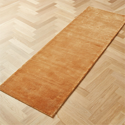 Anders Copper TENCEL™ Lyocell Runner Rug 2.5'X8'