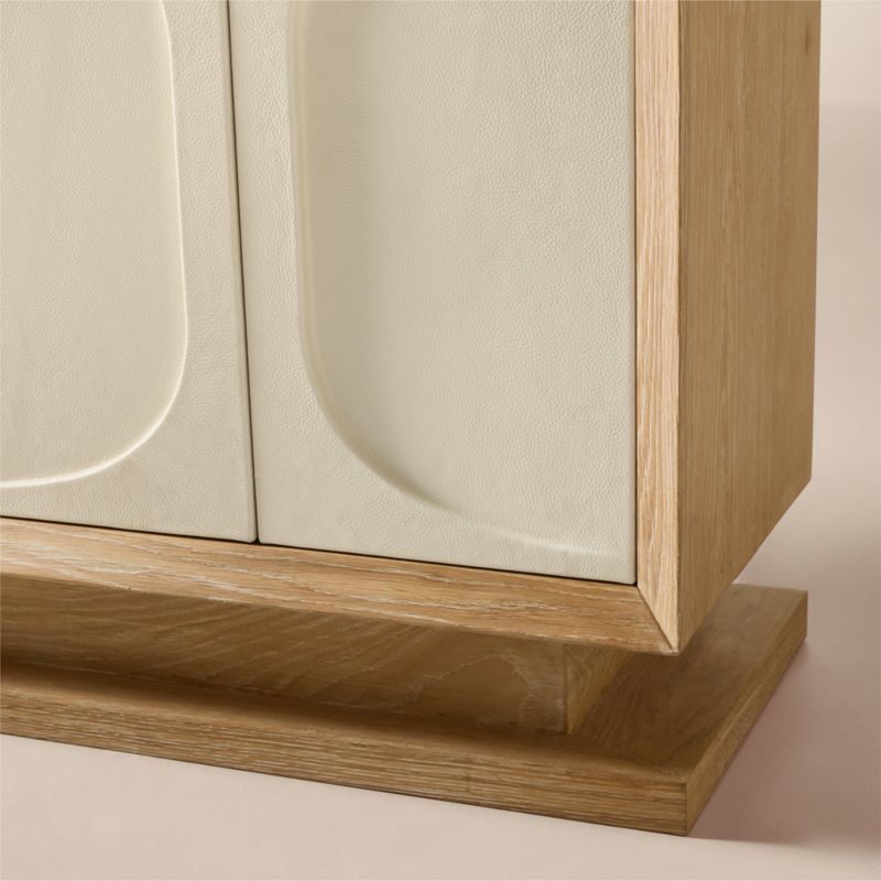 Anderson 78" Leather and Wood Credenza - image 7 of 8