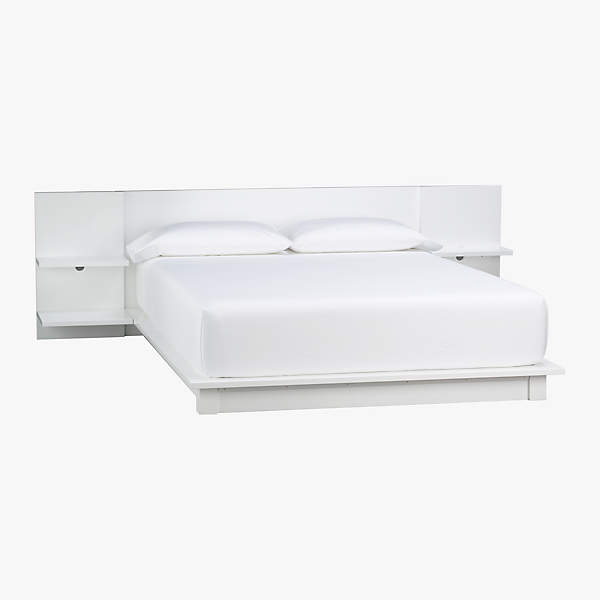 Andes White Storage Bed Cb2, White Queen Bedroom Sets Under 500