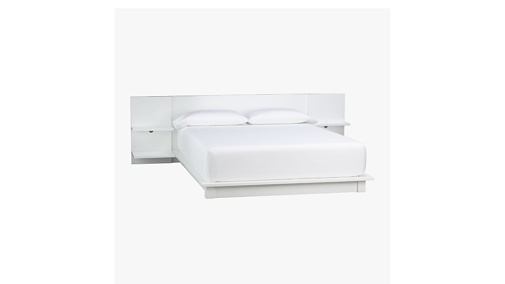 Andes White King Storage Bed Reviews Cb2