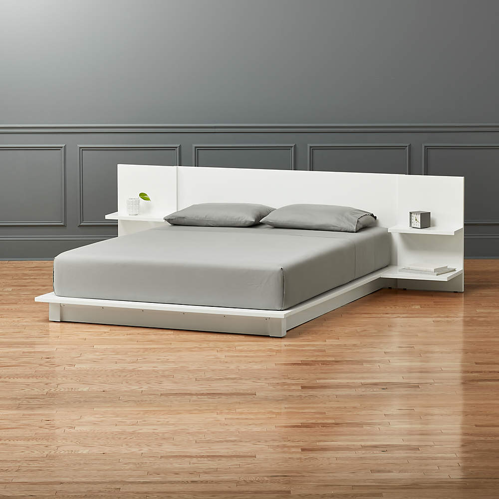 Andes White California King Bed, Cb2 California King Bed