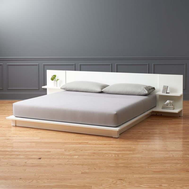 Andes white store king bed