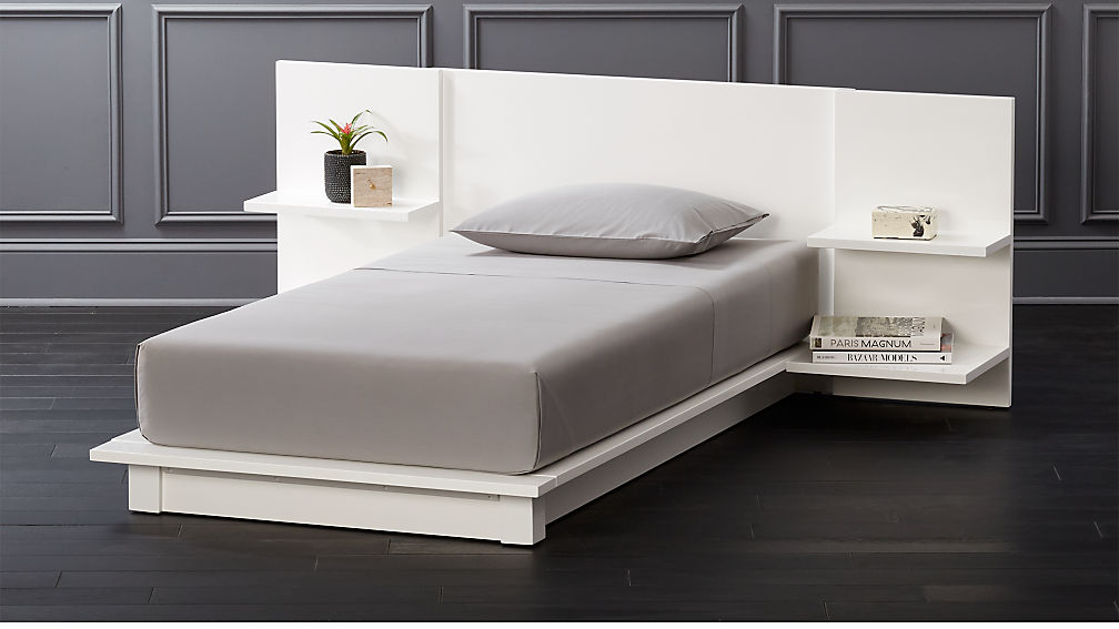 Andes White Twin Bed Reviews Cb2