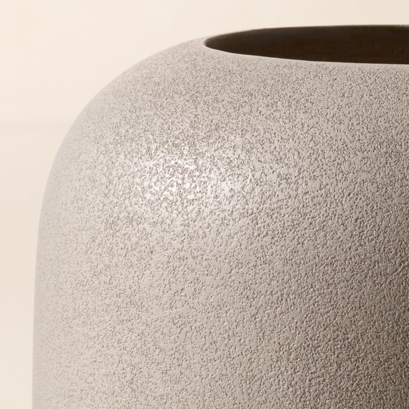 Anique Round Grey Cement Indoor/Outdoor Large Planter 26" - image 1 of 3